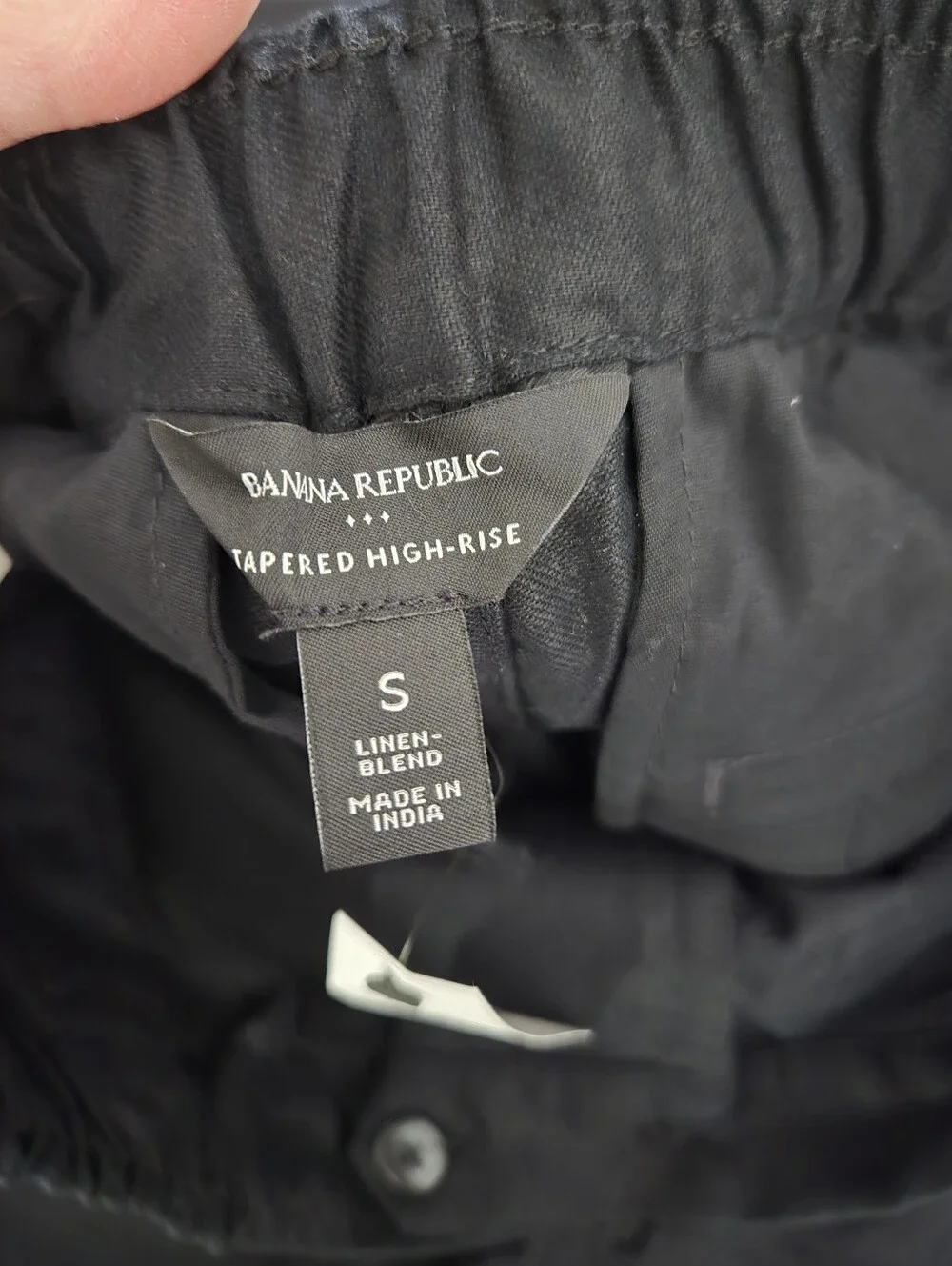 NWT Banana Republic Tapered Linen-Blend Pull-On Pant